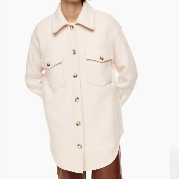 BNWT Aritzia Wilfred Free Ganna Shirt Jacket 2XS - Picture 2 of 12
